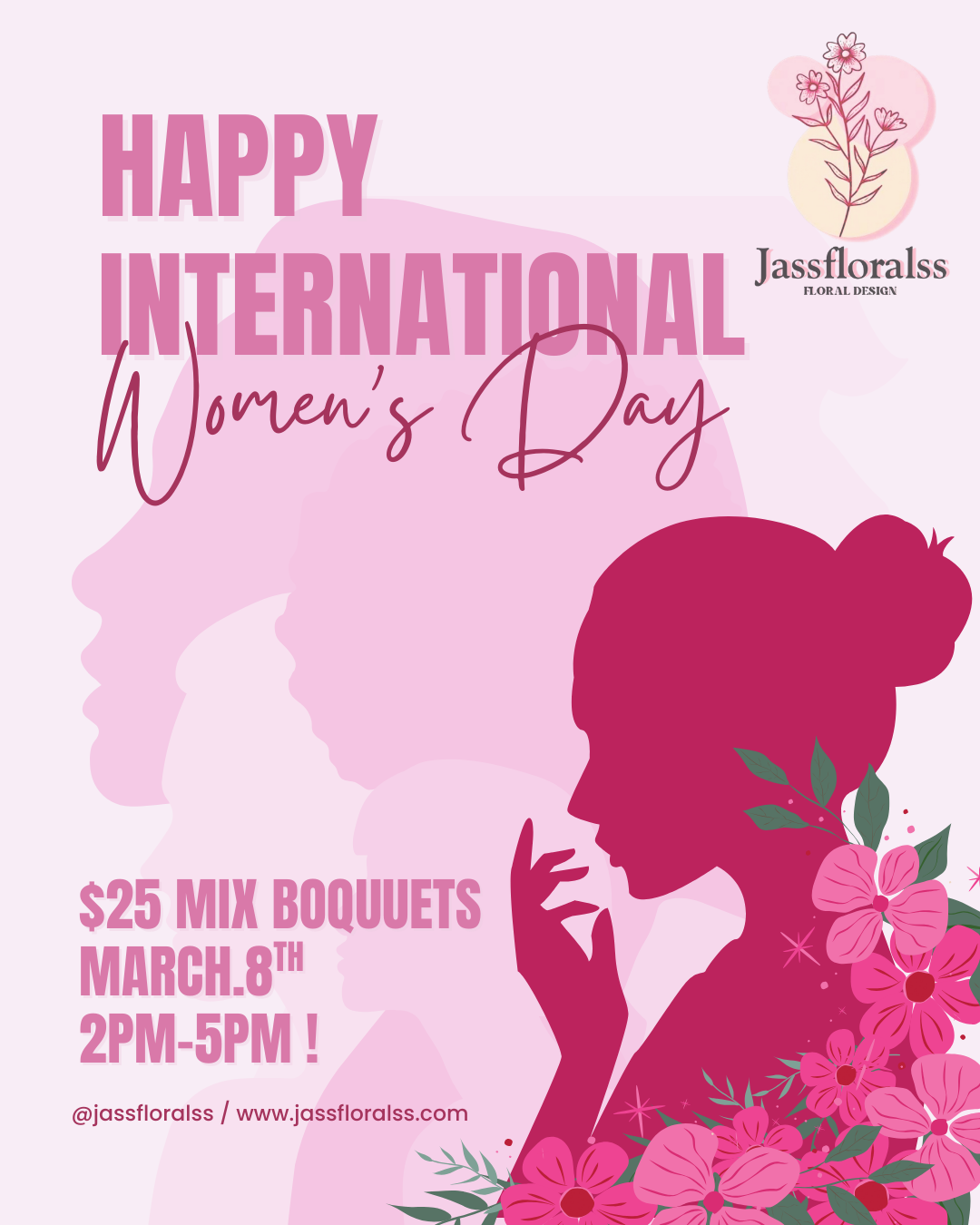 International Women’s Day $25 Bouquets 🌸