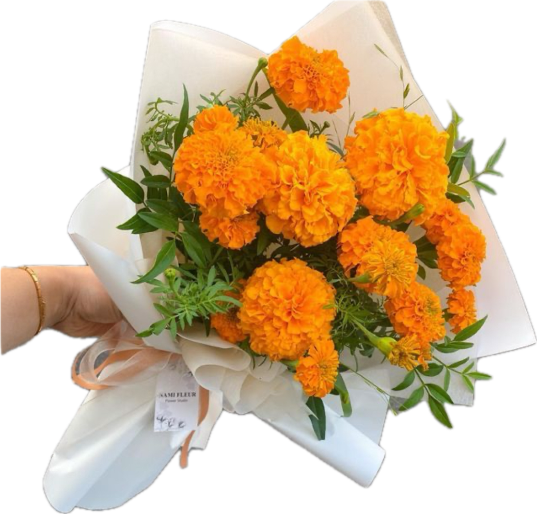 Fresh Marigold Flowers (Cempasúchil) for Día de los Muertos