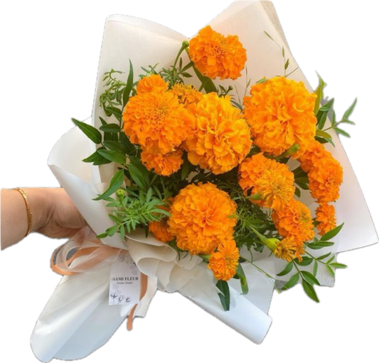 Fresh Marigold Flowers (Cempasúchil) for Día de los Muertos