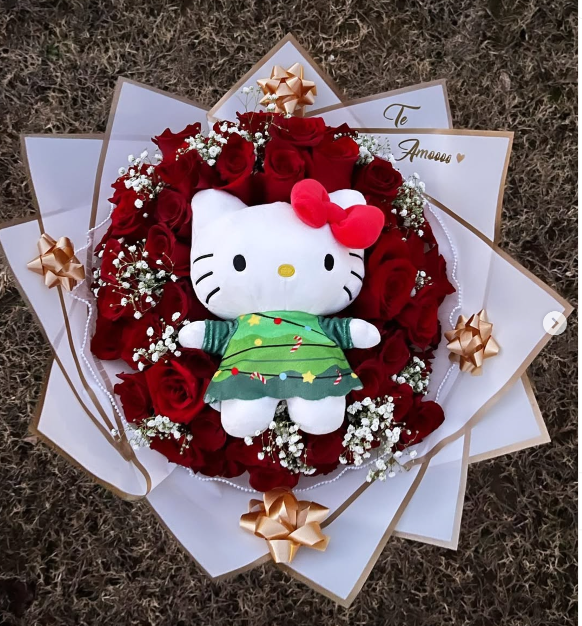 50 Roses of Love with Hello Kitty